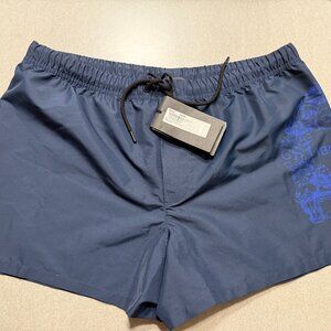 AUTHENTIC VERSACE ,MENS BLUE SWIM SHORTS BATHING SUIT TRUNK SIZE 7 APPROX LARGE